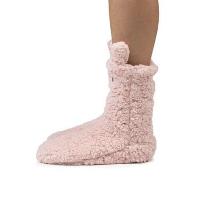 COZY SOLE - Blush Rose Animal Sock