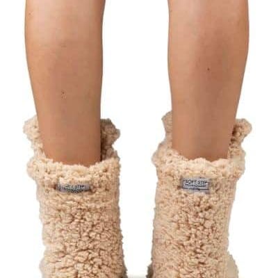 COZY SOLE - Capuccino Animal Sock